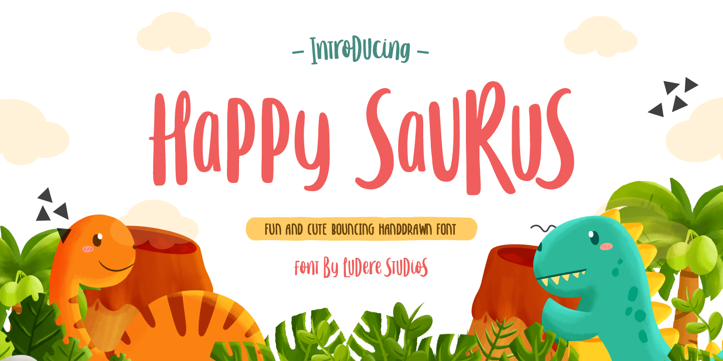 Schriftart LD Happy Saurus